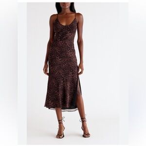 Bardot Animal Print Midi Dress